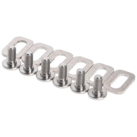 Wanyifa Titanium Bolts Spacers M5 for LOOK KEO Road Bike Clipless Pedals Cleats Self-locking Pedals Set Kit