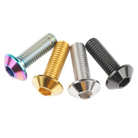 Wanyifa Titanium Bolt M8x25mm Umbrella Hexagon Head Screw for Motorcycle Parts Ti Fastener