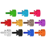Wanyifa 10pcs Aluminum Alloy Thumb Screws M3 M4 6#32 8#32 Anodized Colorful Computer Case Side Panel Hard Disk Hand-Tighten Screw