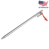 Wanyifa 6/8pcs Titanium Alloy Heavy Duty 9.8 inch Camping Tent Pegs US Stock