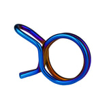 Wanyifa Titanium Clip 9.8mm Upper Pump Tubing Air Filter Waste Oil Pipe Fuel Line Spring Clips Clamps Sealing Hose Motorcycle Clips Clamp