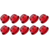 Wanyifa 10pcs Aluminum Nuts M2 M3 M4 M5 M6 M8 Anodized Colourful Flange Hexagon Head Nylon Lock Nut Serrated Lock Spinlock Nuts