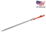 Wanyifa 10pcs Titanium Alloy High Strength 165mm Tent Pegs Tent Nail Pegs Stakes Hook Pin US Stock