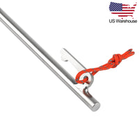 Wanyifa 6/8pcs Titanium Alloy Heavy Duty 9.8 inch Camping Tent Pegs US Stock