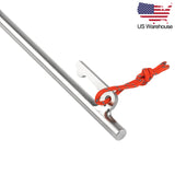 Wanyifa 6/8pcs Titanium Alloy Heavy Duty 9.8 inch Camping Tent Pegs US Stock