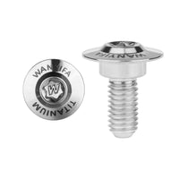 Wanyifa Titanium Bolt M5/M6x11 12 13mm Disc-Shaped Torx Head Step Screw for Locomotive Motorcycle Shell Modification