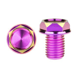 Wanyifa Titanium Bolt M8/M10x13mm Motorcycle Rearview Mirror Hole Plug Screw Motorcycle Accessories Pitch 1.25mm