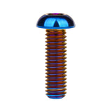 Wanyifa Titanium Bolt M6x12 16 20 25 30mm Button Hex Allen Head Screws for Motorcycle Car Aeromodelling Refit