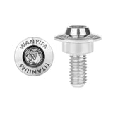 Wanyifa Titanium Bolt M6x14 15 16 17mm Disc-Shaped Torx T30 Step Screw for Locomotive Motorcycle Shell Modification