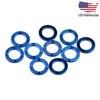 Wanyifa 10pcs Titanium Washer M4 M5 M6 M8 M10 DIN912 Flat Washers Spacer Gaskets US Stock