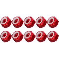 Wanyifa 10pcs Aluminum Nut M2 M3 M4 M5 M6 M8 Anodized Colourful Insert Nylon Lock Hexagon Nuts