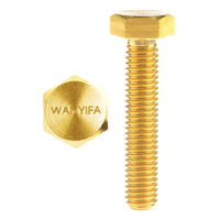 Wanyifa Titanium Bolt M6x10 15 20 25 30 35 40 45 50 55 60mm DIN933 Hexagon Head Full Threaded with "WANYIFA" Logo Screw