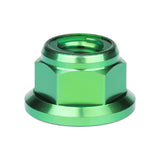 Wanyifa Titanium Nut M6 M8 M10 M12 Flange Metal Lock Nuts for Bicycle Motorcycle Car Fastener