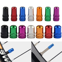 Wanyifa Aluminum Alloy Presta Schrader Valve Cap Car Tire/Rim Valve/Wheel Air Port Dust Cover Stem Caps