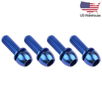 Wanyifa 4pcs Titanium Bolts M6x18 20mm Round Allen Head with Washer Screws for Bicycle Disc Brake Caliper US Stock