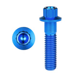 Wanyifa Titanium Bolt M7/M8x24 32mm Flange 12-Point Head Screw Car Wheel Split Rim Modifications Parts Ti Gr5 Fasteners