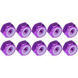 Wanyifa 10pcs Aluminum Nut M2 M3 M4 M5 M6 M8 Anodized Colourful Insert Nylon Lock Hexagon Nuts