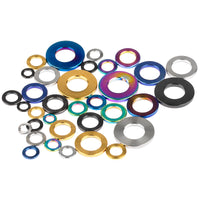 Wanyifa Titanium Washer M3 M4 M5 M6 M7 M8 M10 M12 M14 DIN912 Flat Spacer Gasket for Bicycle Cycling Motorcycle Car
