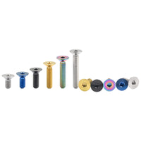 Wanyifa Titanium Bolt M5x10 12 15 20 25 30 35mm DIN7991 Flat Countersunk Hex Head Screw Ti Fixing Fasteners