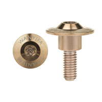 Wanyifa Titanium Bolt M6x18 20 22mm Disc-Shaped Torx T30 Step Screw for Locomotive Motorcycle Shell Modification