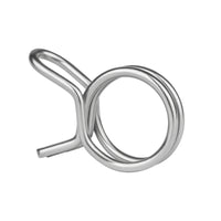Wanyifa Titanium Clip 9.8mm Upper Pump Tubing Air Filter Waste Oil Pipe Fuel Line Spring Clips Clamps Sealing Hose Motorcycle Clips Clamp