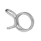Wanyifa Titanium Clip 9.8mm Upper Pump Tubing Air Filter Waste Oil Pipe Fuel Line Spring Clips Clamps Sealing Hose Motorcycle Clips Clamp
