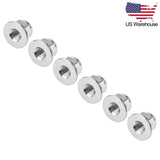 Wanyifa 6pcs Titanium Nuts M6 M8 M10 Flange Nylon Lock Nuts US Stock