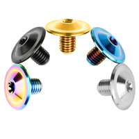 Wanyifa Titanium Bolt M8x12mm Disc Flange Torx T30 Thin Head Screw for Motorcycle Bike Car