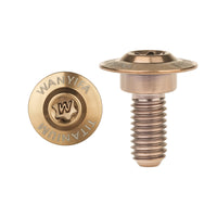 Wanyifa Titanium Bolt M5/M6x11 12 13mm Disc-Shaped Torx Head Step Screw for Locomotive Motorcycle Shell Modification