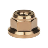 Wanyifa Titanium Nut M6 M8 M10 M12 Flange Metal Lock Nuts for Bicycle Motorcycle Car Fastener