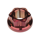 Wanyifa Titanium Nut M6 M8 M10 M12 M14 M16 Fancy Flange Nuts for Bicycle Motorcycle Car Rear Axle Modification Accessories