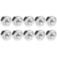 Wanyifa 10pcs Aluminum Nuts M2 M3 M4 M5 M6 M8 Anodized Colourful Flange Hexagon Head Nylon Lock Nut Serrated Lock Spinlock Nuts