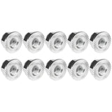 Wanyifa 10pcs Aluminum Nuts M2 M3 M4 M5 M6 M8 Anodized Colourful Flange Hexagon Head Nylon Lock Nut Serrated Lock Spinlock Nuts