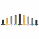 Wanyifa Titanium Bolt M6x12 16 20 25 30mm Button Hex Allen Head Screws for Motorcycle Car Aeromodelling Refit