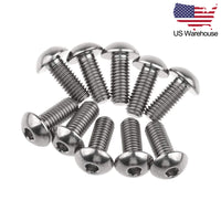 Wanyifa 10pcs Titanium Bolts M5x8 10 12 15mm Button Hex Allen Head Screws US Stock