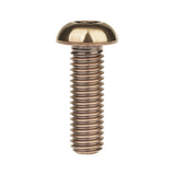 Wanyifa Titanium Bolt M6x12 16 20 25 30mm Button Hex Allen Head Screws for Motorcycle Car Aeromodelling Refit