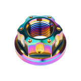 Wanyifa Titanium Nut M6 M8 M10 M12 M14 M16 Fancy Flange Nuts for Bicycle Motorcycle Car Rear Axle Modification Accessories