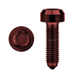 Wanyifa Titanium Bolt M7x24.5mm Chamfered 6.4mm 12-Point Spline Socket Forged Head Screw for BBS Car Wheel Split Rim Pitch 1.0mm
