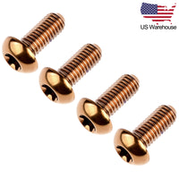 Wanyifa 4pcs Titanium Bolts M5x12mm Button Torx T25 Head Screws US Stock