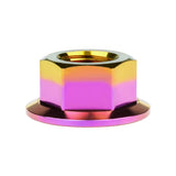 Wanyifa Titanium Nut M5 M6 M8 M10 M12 M14 M16 DIN6923 Flange Hex Nut for Bike Motorcycle Car