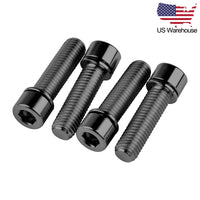 Wanyifa 4pcs Titanium Bolts M7x20 25mm Cap Allen Head with Washer Screws for Bicycle US Stock