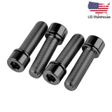 Wanyifa 4pcs Titanium Bolts M7x20 25mm Cap Allen Head with Washer Screws for Bicycle US Stock