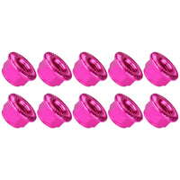 Wanyifa 10pcs Aluminum Nuts M2 M3 M4 M5 M6 M8 Anodized Colourful Flange Hexagon Head Nylon Lock Nut Serrated Lock Spinlock Nuts