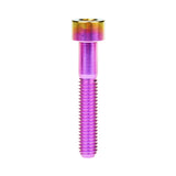 Wanyifa Titanium Bolt M5x10 12 16 18 20 23 25 30 35 40 45 50 55 60mm DIN912 Cap Socket Hex Allen Head Screw for Motorcycle Bicycle