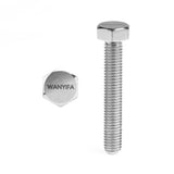 Wanyifa Titanium Bolt M8x50mm Chain Adjuster Screw with "WANYIFA" Logo & Nut Kit Set for Motorcycle Suzuki RM125 RM250 RMZ250 RMZ450 Dirtbikes