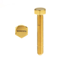 Wanyifa Titanium Bolt M8x50mm Chain Adjuster Screw with "WANYIFA" Logo & Nut Kit Set for Motorcycle Suzuki RM125 RM250 RMZ250 RMZ450 Dirtbikes