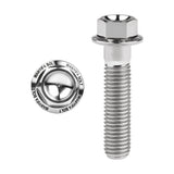 Wanyifa Titanium Bolt M7x10 15 20 25 30 35 40 45 50mm Flange Hex Allen Head Screw for Bicycle Motorcycle