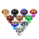 Wanyifa Titanium Bolt M7x10mm Oil Line Fitting Bolts Oil Pipe Hose Locking Screws for Bicycle