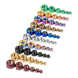 Wanyifa Titanium Nut M4 M5 M6 M8 M10 M12 Hexagon Metal Lock Nuts for Bicycle Motorcycle Car Ti Fasteners