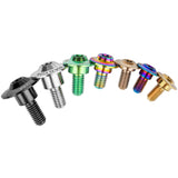 Wanyifa Titanium Bolt M6x18 20 22mm Disc-Shaped Torx T30 Step Screw for Locomotive Motorcycle Shell Modification